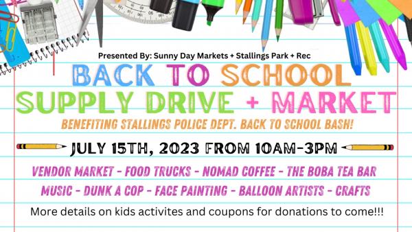 Back To School Supply Drive