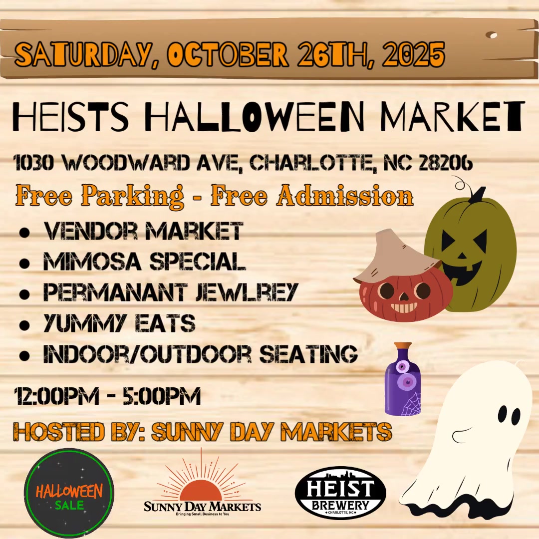 Heist Brewery Halloween Market (Oct 26th)
