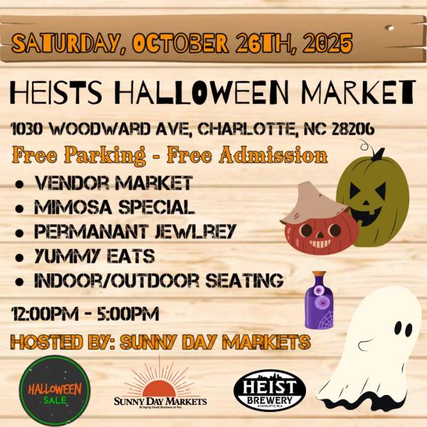 Heist Brewery Halloween Market (Oct 26th)