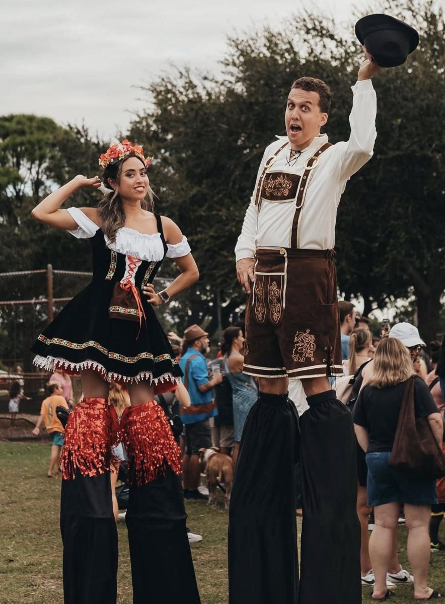 We have the stilt walkers!! Thanks everyone. Now I need a Renaissance Pirate Band like Paddy King and Pirate's Creed and also Bagpipers! Ready to hire