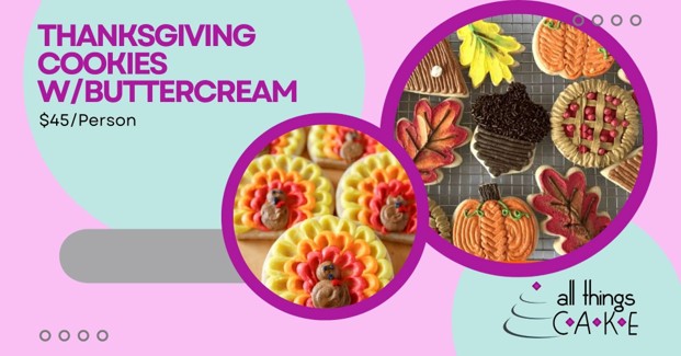 Thanksgiving Cookies with Buttercream