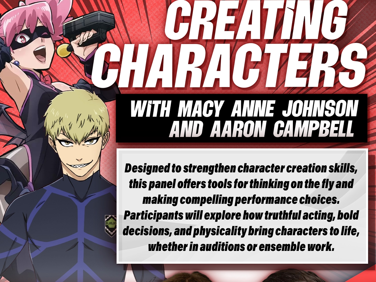 Macy Anne Johnson & Aaron Campbell (CREATING CHARACTERS) cover picture