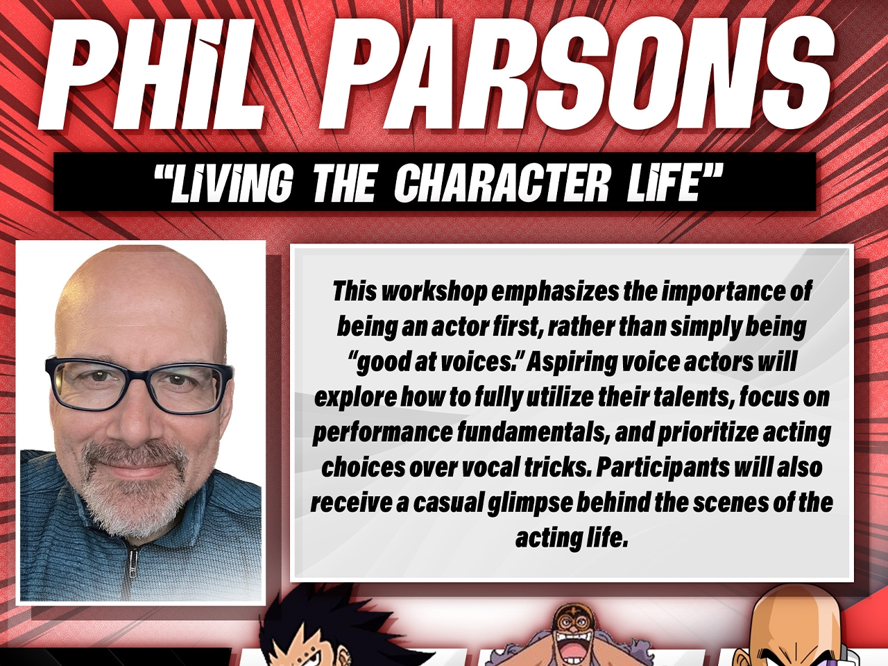 Phil Parsons (LIVING THE CHARACTER LIFE) cover picture