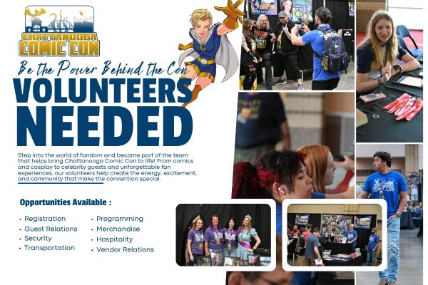 2026 Chattanooga Comic Con Volunteer Application