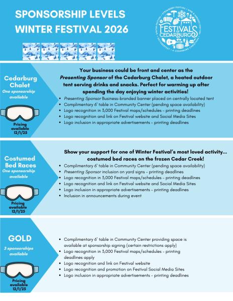 Winter Festival 2026 Sponsorships