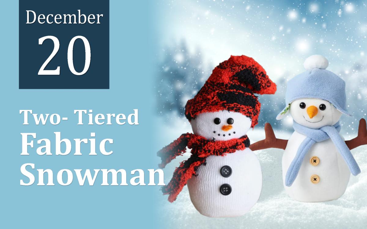 Two-Tiered Fabric Snowman cover picture