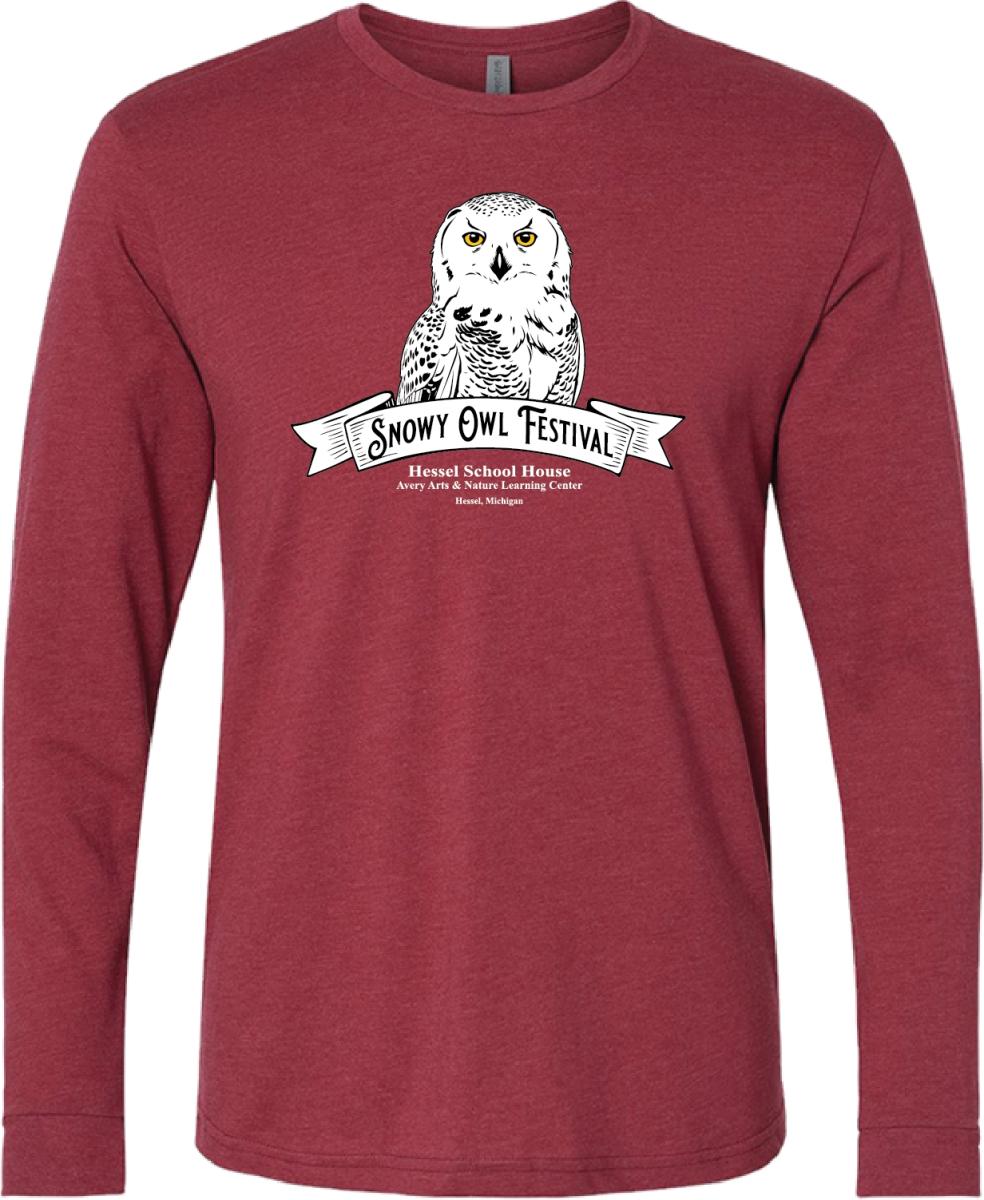 2XL - 3 XL - Snowy Owl Festival Long Sleeved Tee cover picture