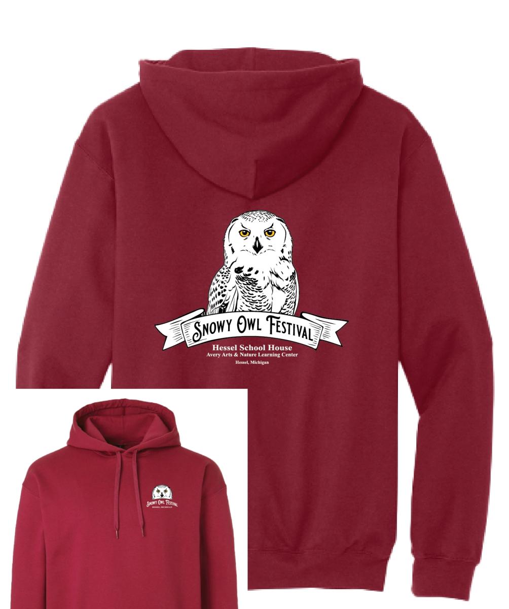 2XL-5XL  - Snowy Owl Festival Sweatshirt cover picture