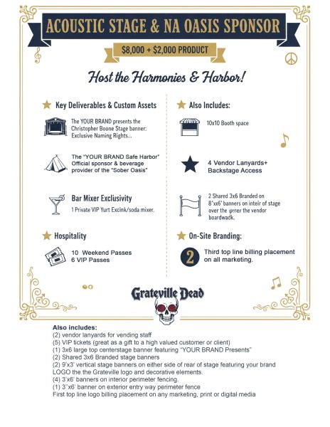 Acoustic Stage Sponsor