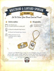 WRISTBAND & LANYARD SPONSOR- $3,000