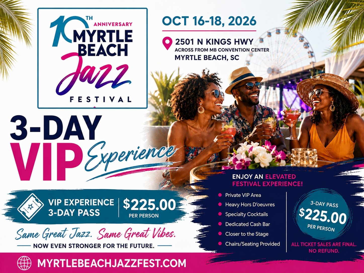 3-Day VIP Experience August Sale ends Aug 31. cover picture