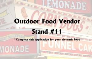 Outdoor Food Vendors - Stand #11