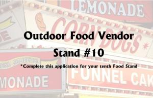 Outdoor Food Vendors - Stand #10