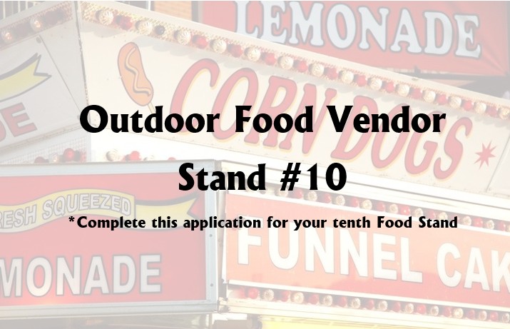 Outdoor Food Vendors - Stand #10