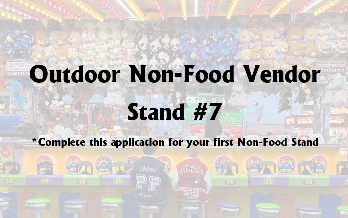 Outdoor  Vendors (Non-Food) #7 Stand
