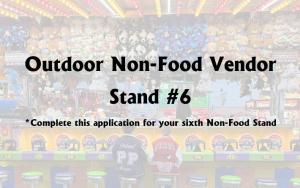 Outdoor  Vendors (Non-Food) #6 Stand