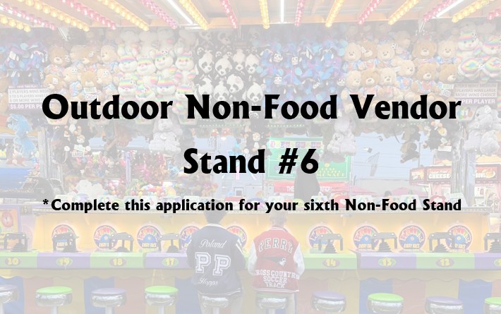 Outdoor  Vendors (Non-Food) #6 Stand