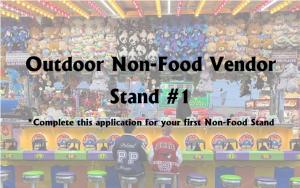 Outdoor  Vendors (Non-Food) #1 Stand