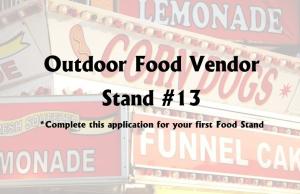 Outdoor Food Vendors - Stand #13