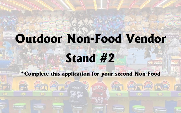 Outdoor  Vendors (Non-Food) #2 Stand