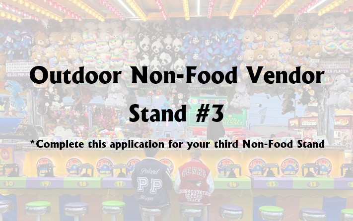 Outdoor  Vendors (Non-Food) #3 Stand