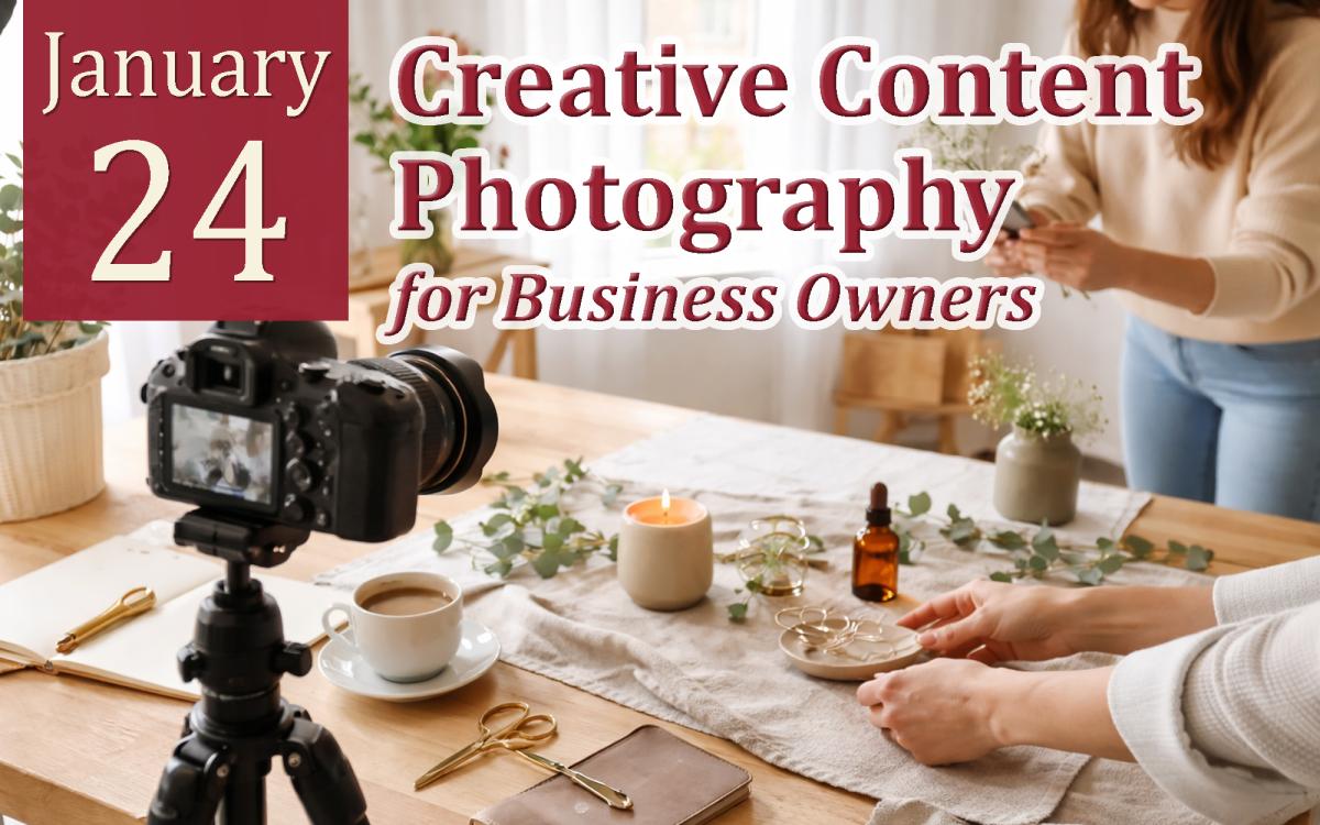 Creative Content Photography for Business Owners cover picture