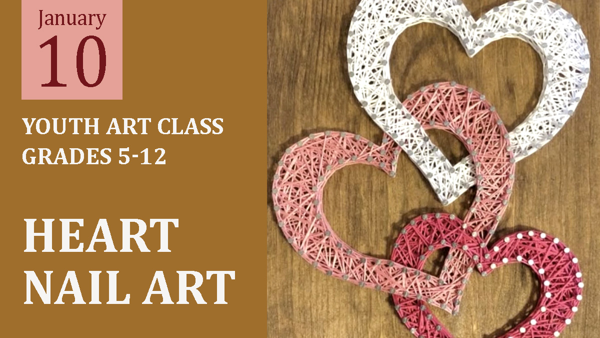 YOUTH ART: Heart Nail Art (Grades 5-12) cover picture