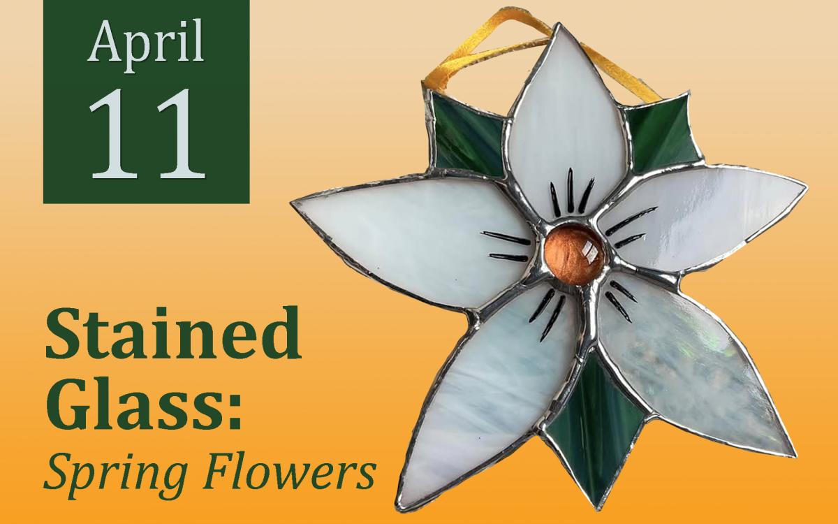 STAINED GLASS: Spring Flowers cover picture