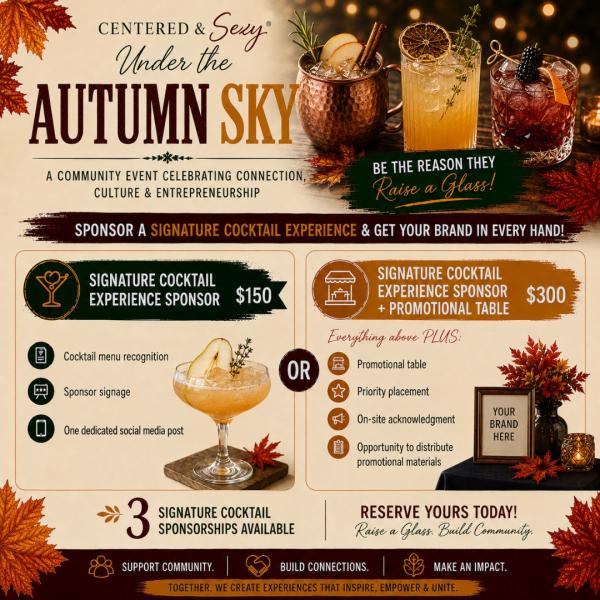 Signature Cocktail Experience Sponsor