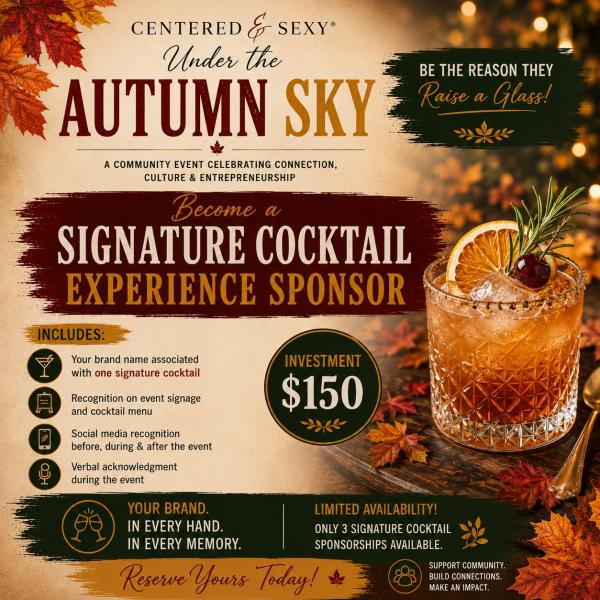 Signature Cocktail Experience Sponsor