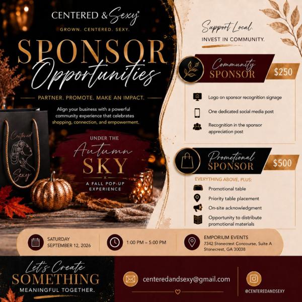 Sponsor Opportunites