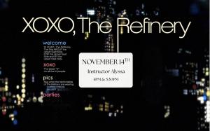 XOXO, The Refinery Vendor Application