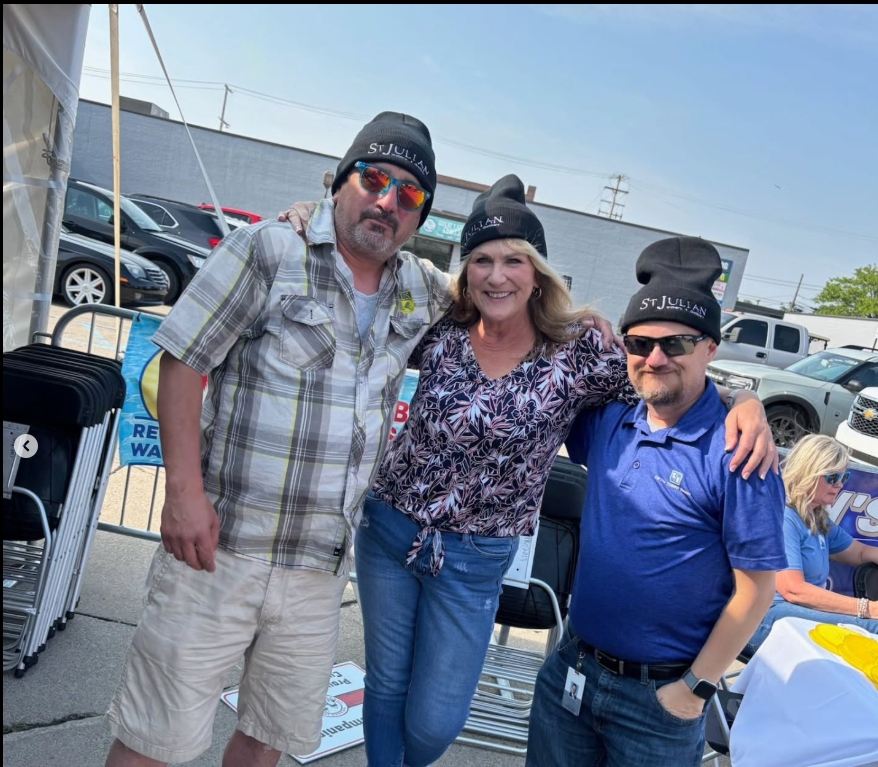 At the door Wine & Cheese Ticket cover picture