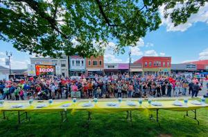 Slawburger Eating Competition