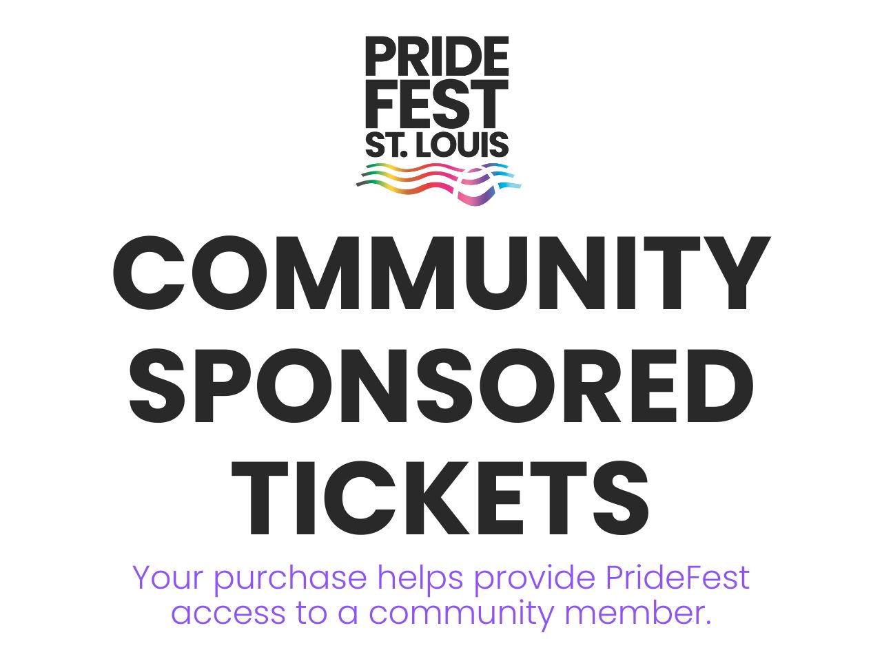Pay it Forward: Purchase a Community Entry Ticket cover picture