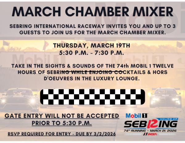 Sebring Internation Raceway Chamber Mixer