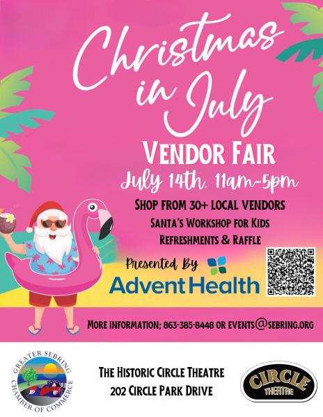 Christmas In July Vendor Fair presented by Advent Health