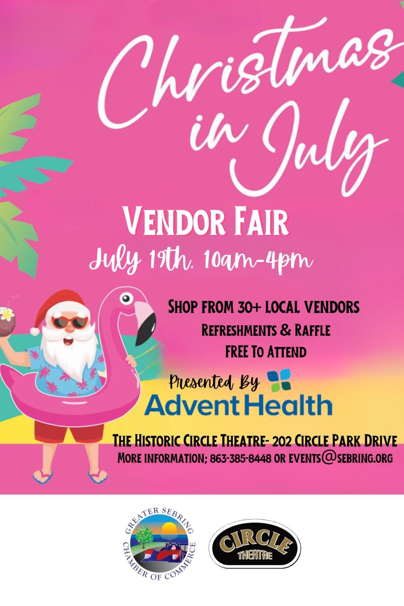 Christmas In July Vendor Fair presented by Advent Health