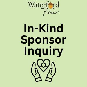 In-kind Sponsorship Inquiry