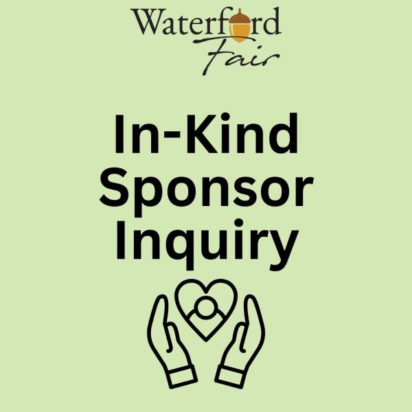 In-kind Sponsorship Inquiry