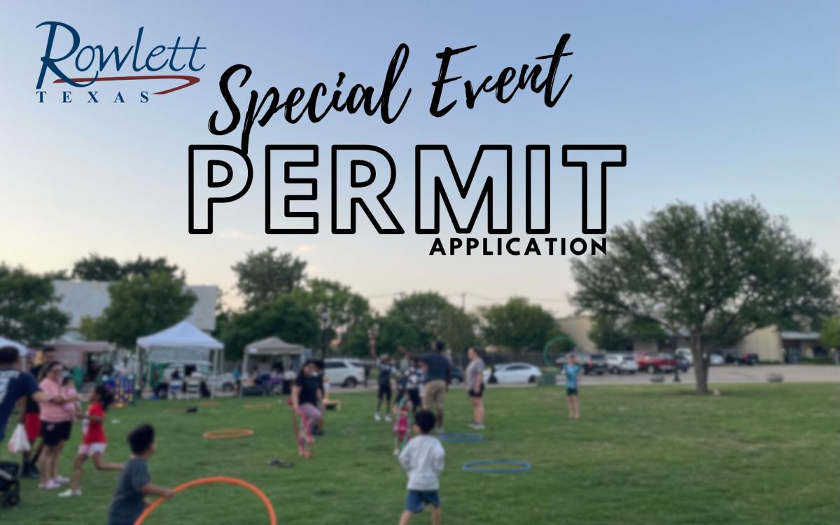 Rowlett Special Event Permit Application - 2026