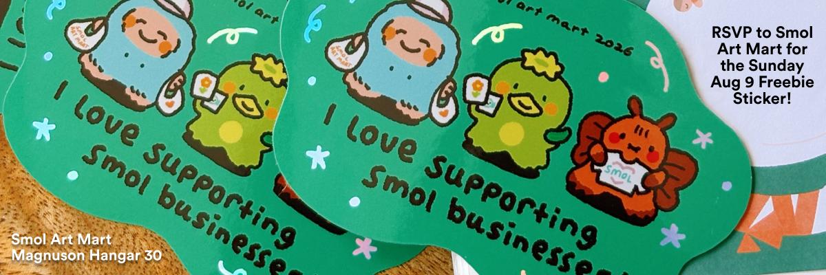 RSVP for Sunday Freebie ✦ Smol Art Mart '26 cover picture
