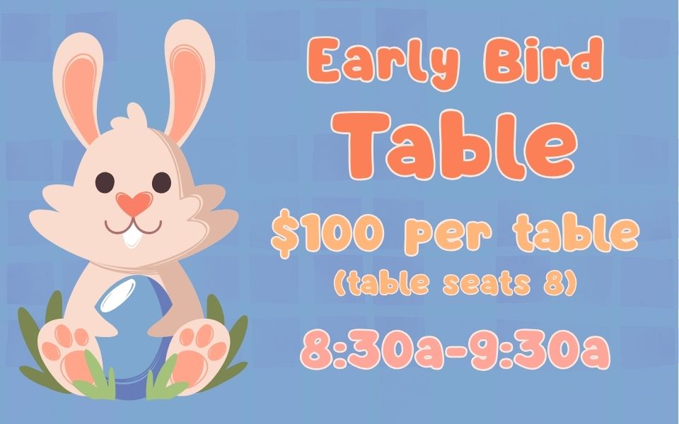 Early Bird Table (8:30am-9:30am) - $100 cover picture