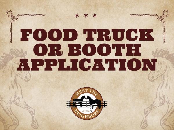 Food Truck or Booth