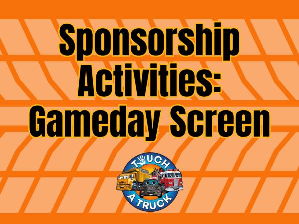 Gameday Screen: Sponsorship Activities