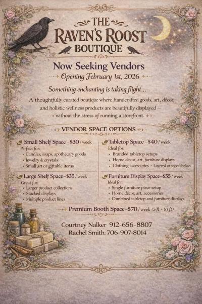 Raven's Roost Boutique Vendor Questionaire