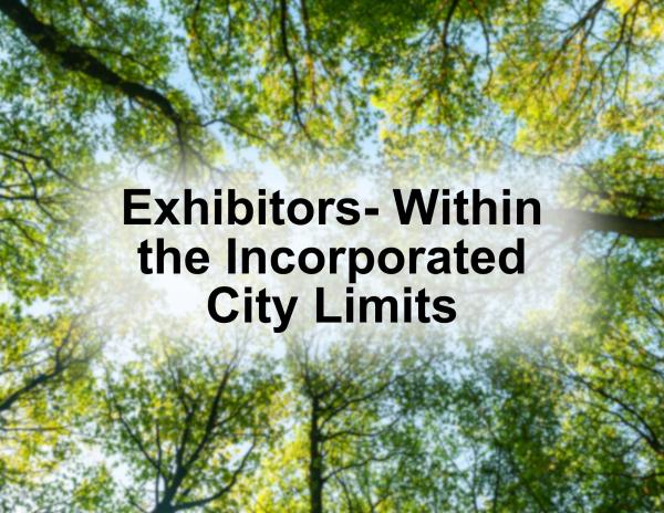 Exhibitors- Within the Incorporated City Limits