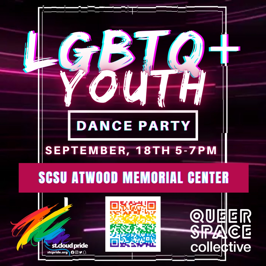 LGBTQ+ Youth Dance, Sept 18th 5-7p Atwood cover picture