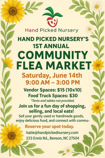Hand Picked Nursery Community Flea Market