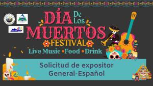 Solicitud de Proveedor Expositor General del D&iacute;a de Los Muertos - Espa&ntilde;ol